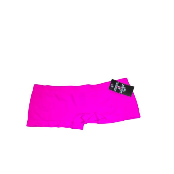 NWT ICY HOT Lingerie women small microfiber boy shorts panties white red fuchsia - Picture 3 of 5